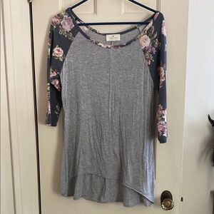 Floral Sleeve Legging Top
